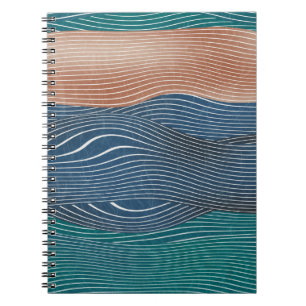 Cuaderno Montañas paisajísticas naturales: patrón sin fisur