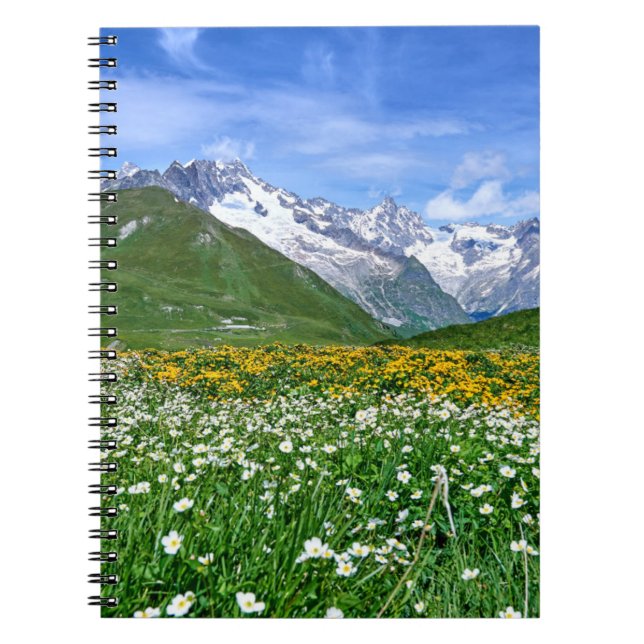 Cuaderno Montañas | Primavera del Valle de los Alpes suizos (Frente)