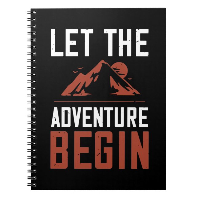 Cuaderno Montañas - Que comience la aventura (Frente)