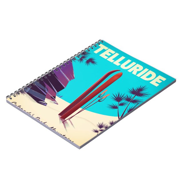 Cuaderno Montañas Rocosas de Telluride Ski (Lado Izquierdo)