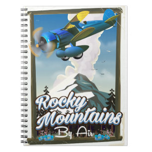Cuaderno Montañas Rocosas por aire!