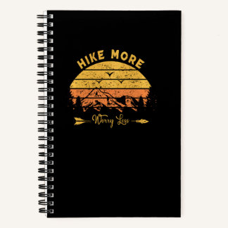 Cuaderno Montañas Vintage Outdoor Senderismo Camping Pul