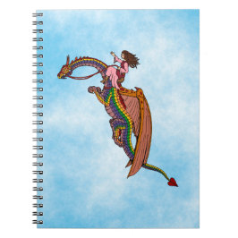 Cuaderno Montando el dragón arcoiris