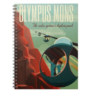 Cuaderno Monte Olimpo de Marte Volcán más alto Sistema Sola