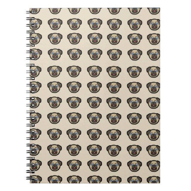 Cuaderno Montones de Pugs (Frente)