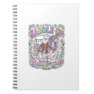 Cuaderno Montura de Unicornio A Caballo Buttercup Colorido