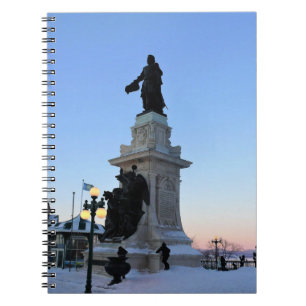 Cuaderno Monumento a Samuel De Champlain, Quebec, Canadá