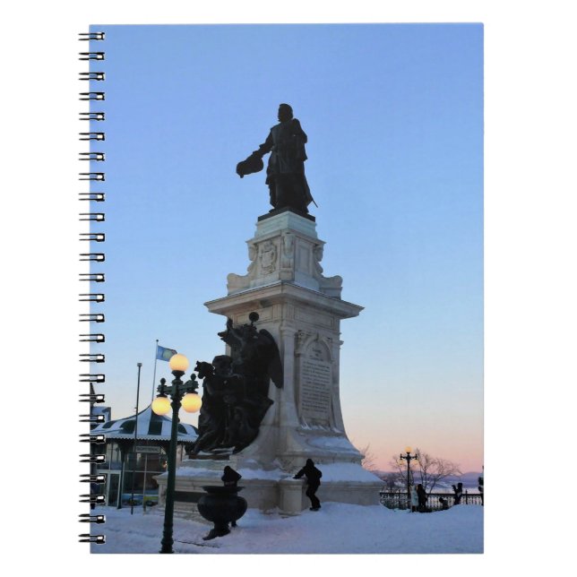 Cuaderno Monumento a Samuel De Champlain, Quebec, Canadá (Frente)