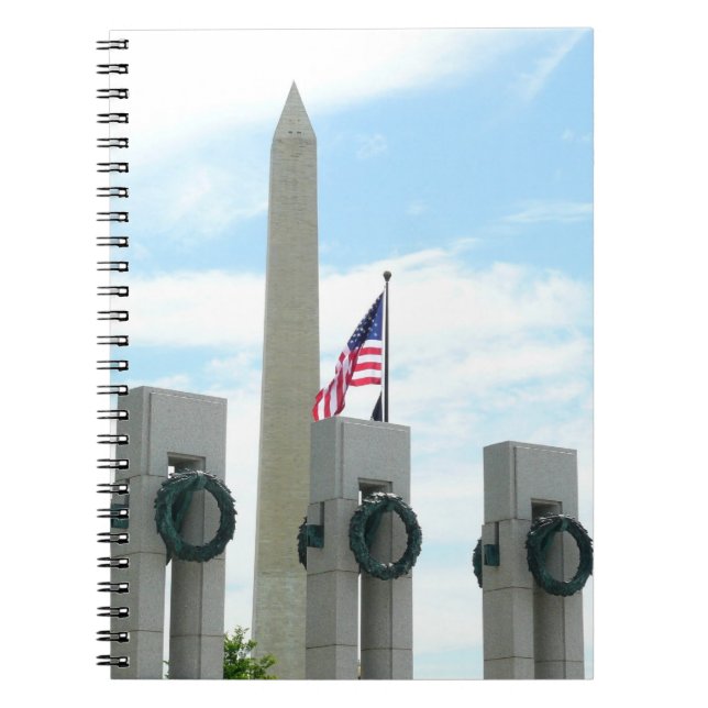 Cuaderno Monumento a Washington y Memorial de la Segunda Gu (Frente)