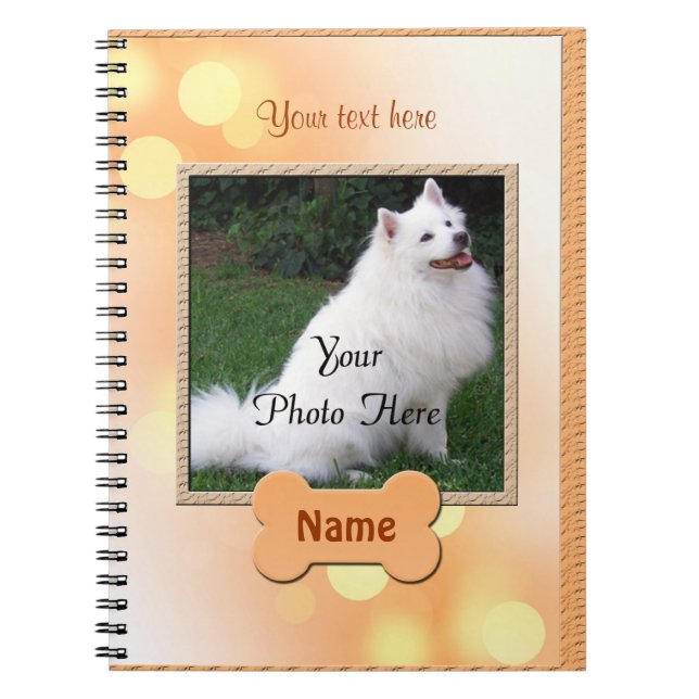 Cuaderno Monumento al perro personalizado (Frente)