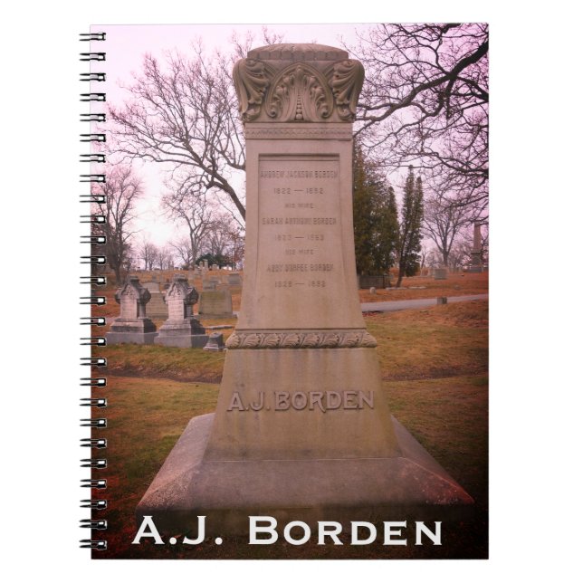 Cuaderno Monumento Borden, río Caído, MAMÁES - A.J. Borden (Frente)