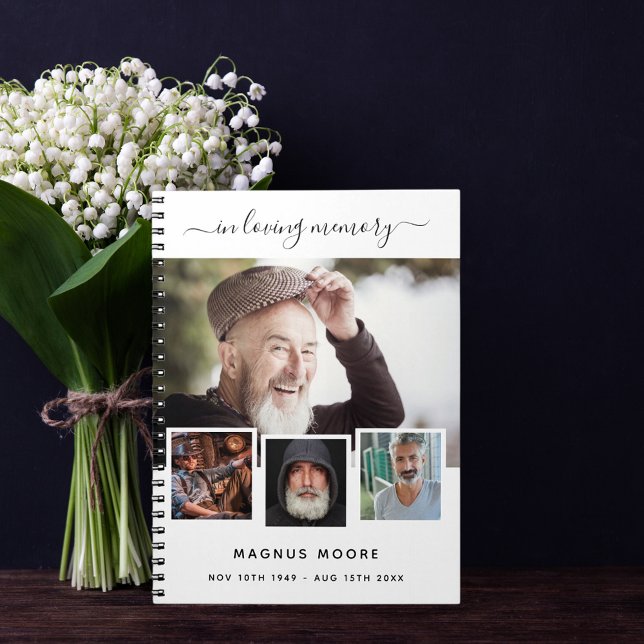 Cuaderno Monumento conmemorativo blanco de collage de fotog (Subido por el creador)