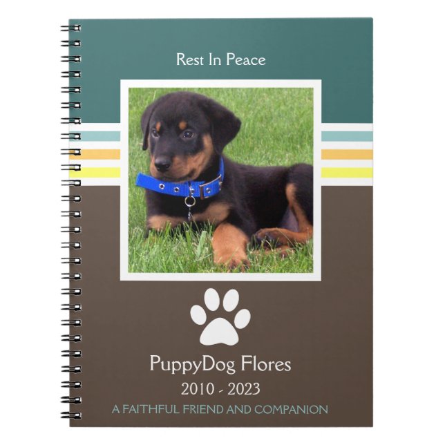 Cuaderno monumento de la pérdida del mascota de la MOD (Frente)