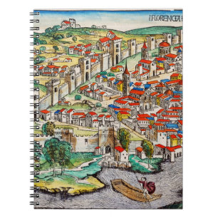 Cuaderno Monumento medieval de Florencia en Italia