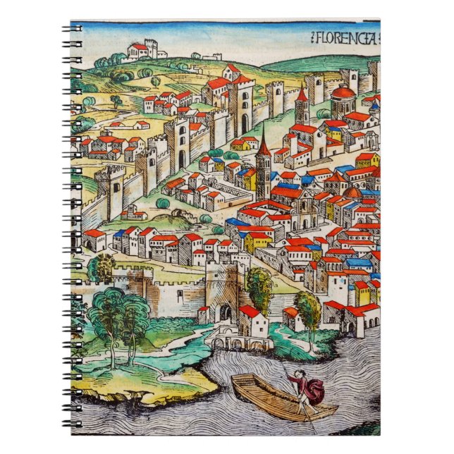 Cuaderno Monumento medieval de Florencia en Italia (Frente)