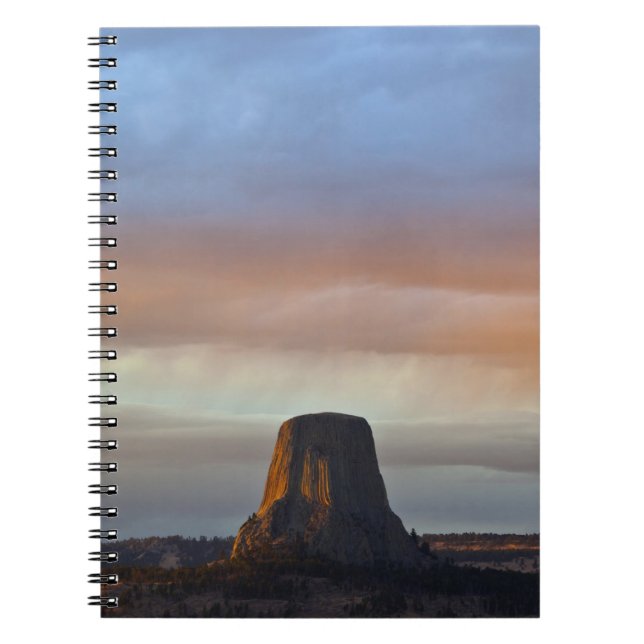 Cuaderno Monumento Nacional Devils Tower, Tormenta al Atard (Frente)