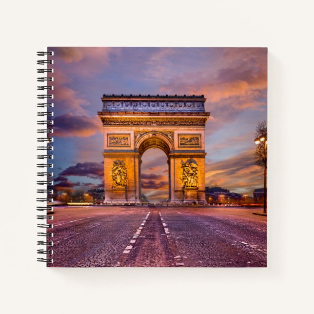 Cuaderno Monumentos | Arco de Triomphe, París, Francia (Anverso)
