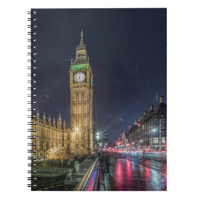 Cuaderno Monumentos | Big Ben de noche (Frente)