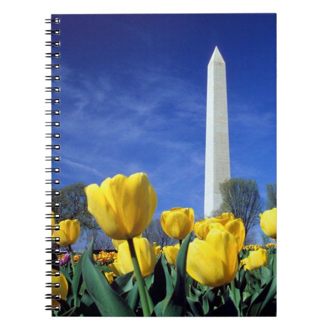 Cuaderno Monumentos | Monumento a Washington en primavera (Frente)