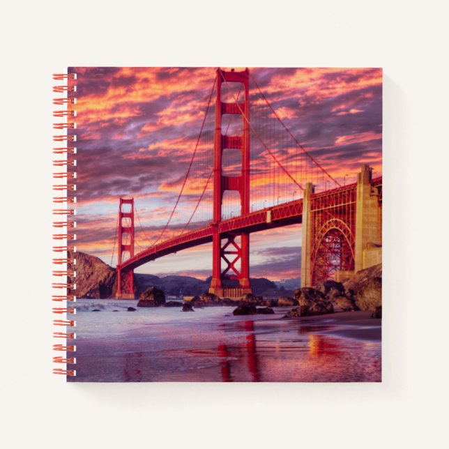 Cuaderno Monumentos | Puerta de Oro de San Francisco, CA (Anverso)