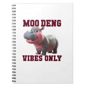 Cuaderno MOO ADorable DENG VIBES SOLO Bebé bueno Hippo Vibe