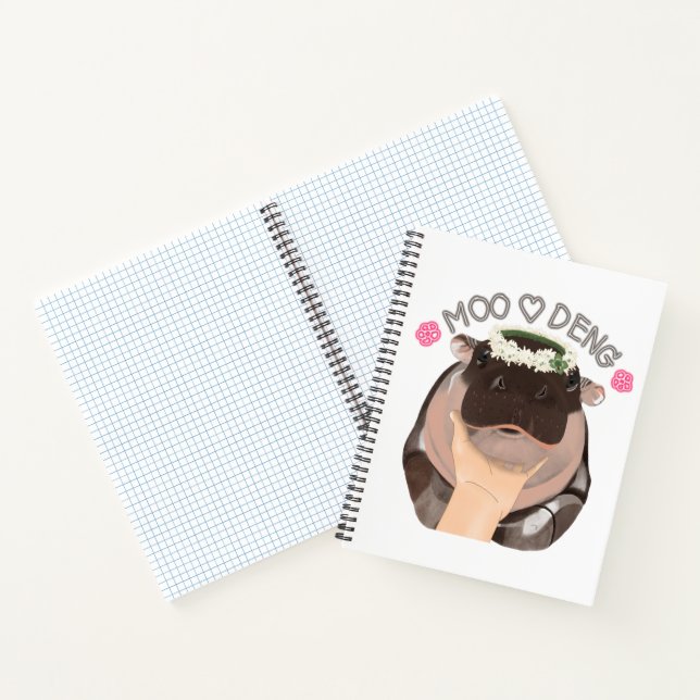 Cuaderno Moo Deng Hippo de Tailandia (Interior)