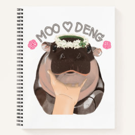 Cuaderno Moo Deng Hippo de Tailandia