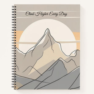 Cuaderno Moodline de montaña - Bloc de notas sobre la natur