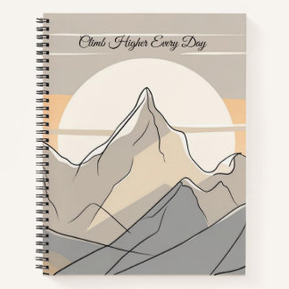 Cuaderno Moodline de montaña - Bloc de notas sobre la natur