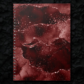 Cuaderno Moody Agate | Henna Blood Red Garnet Jewel Tone