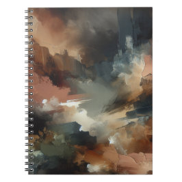 Cuaderno Moody Earth Tone Resumen Bloc de notas de arte