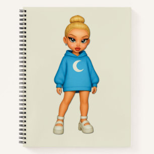 Cuaderno Moon Hoodie Fashion Doll Notebook