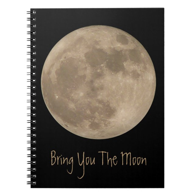 Cuaderno Moon Notebook Personalizado regalo del libro de la (Frente)