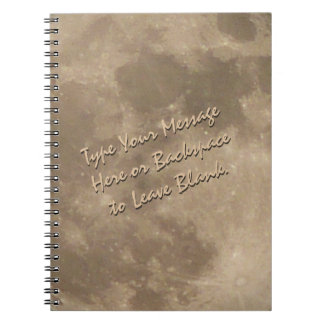 Cuaderno Moon Notebook Personalizado regalo del libro de la