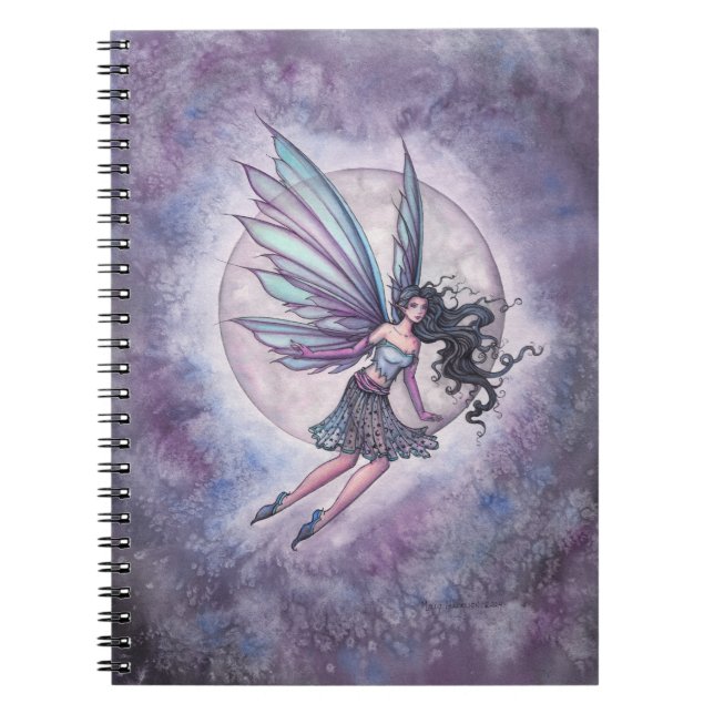 Cuaderno Moonlight Flight Fairy Fantasy Art (Frente)