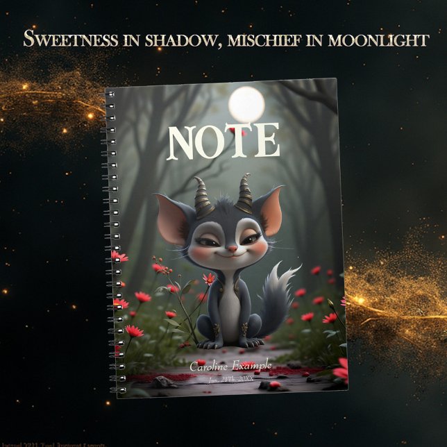 Cuaderno Moonlit Mischief Forest Spirit of Crimson Bloom.  (Subido por el creador)