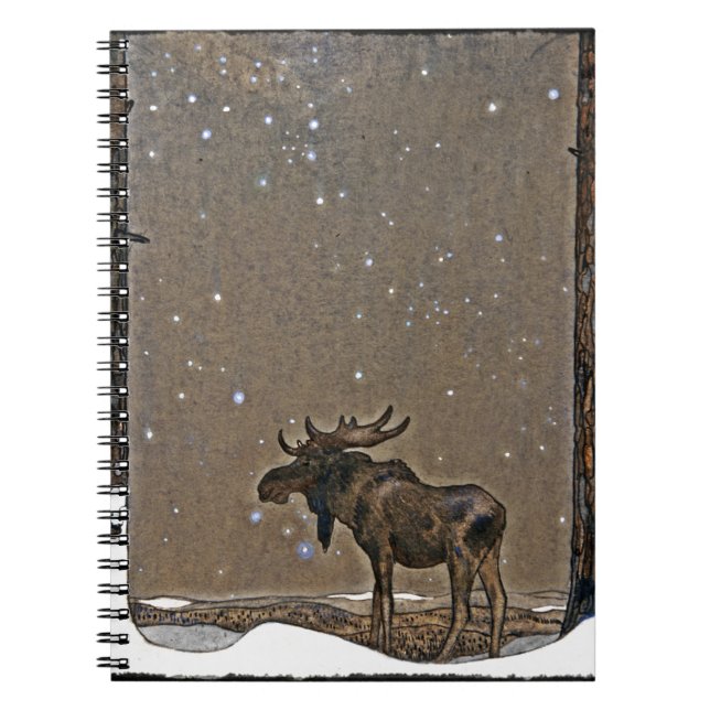 Cuaderno Moose in Snow (Frente)