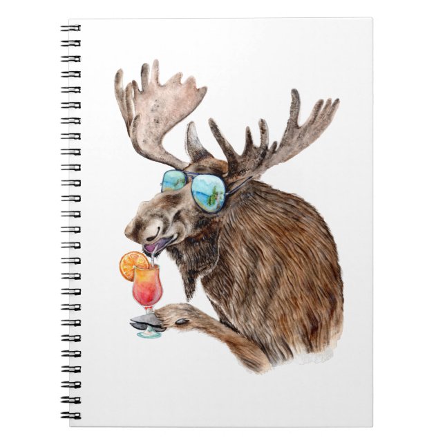Cuaderno Moose on Vacation (Frente)