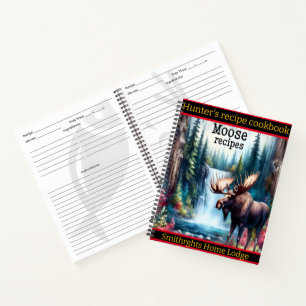 Cuaderno Moose por una serena cascada y árboles