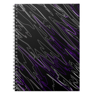 Cuaderno Morada negra mareada