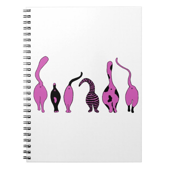 Cuaderno Morado de gatos (Frente)