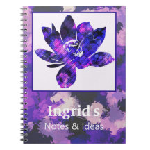 Morado espiritual de la flor Lotus Botánica