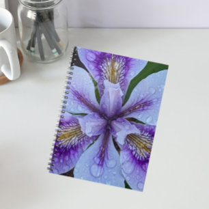 Cuaderno Morado Iris Floral