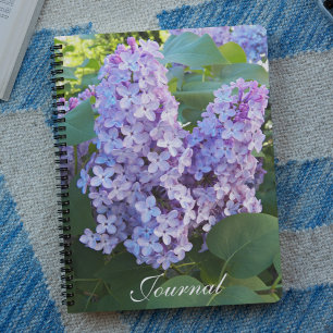 Cuaderno Morado Lilac Blooms Floral