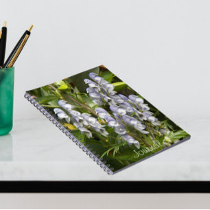 Cuaderno Morado Monje Flor Floral