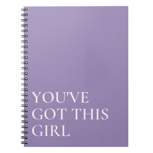 Cuaderno Morado tienes esta cita Inspiradora (Frente)