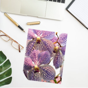 Cuaderno Morado Vanda Orchids Floral
