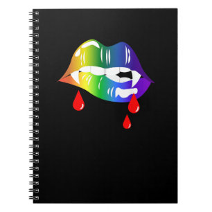 Cuaderno Mordaza de vampiros arcoiris - camiseta del Orgull