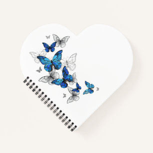 Cuaderno Morfo de las mariposas voladoras azules