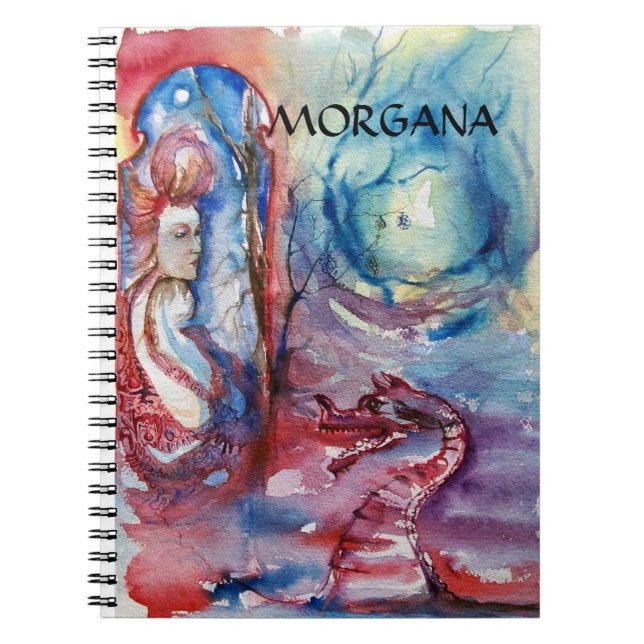 Cuaderno MORGANA / Mágica y misterio ,Fantasía azul rosada (Frente)
